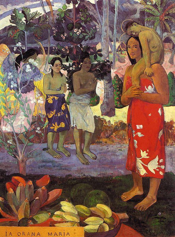 Paul Gauguin Hail Mary china oil painting image